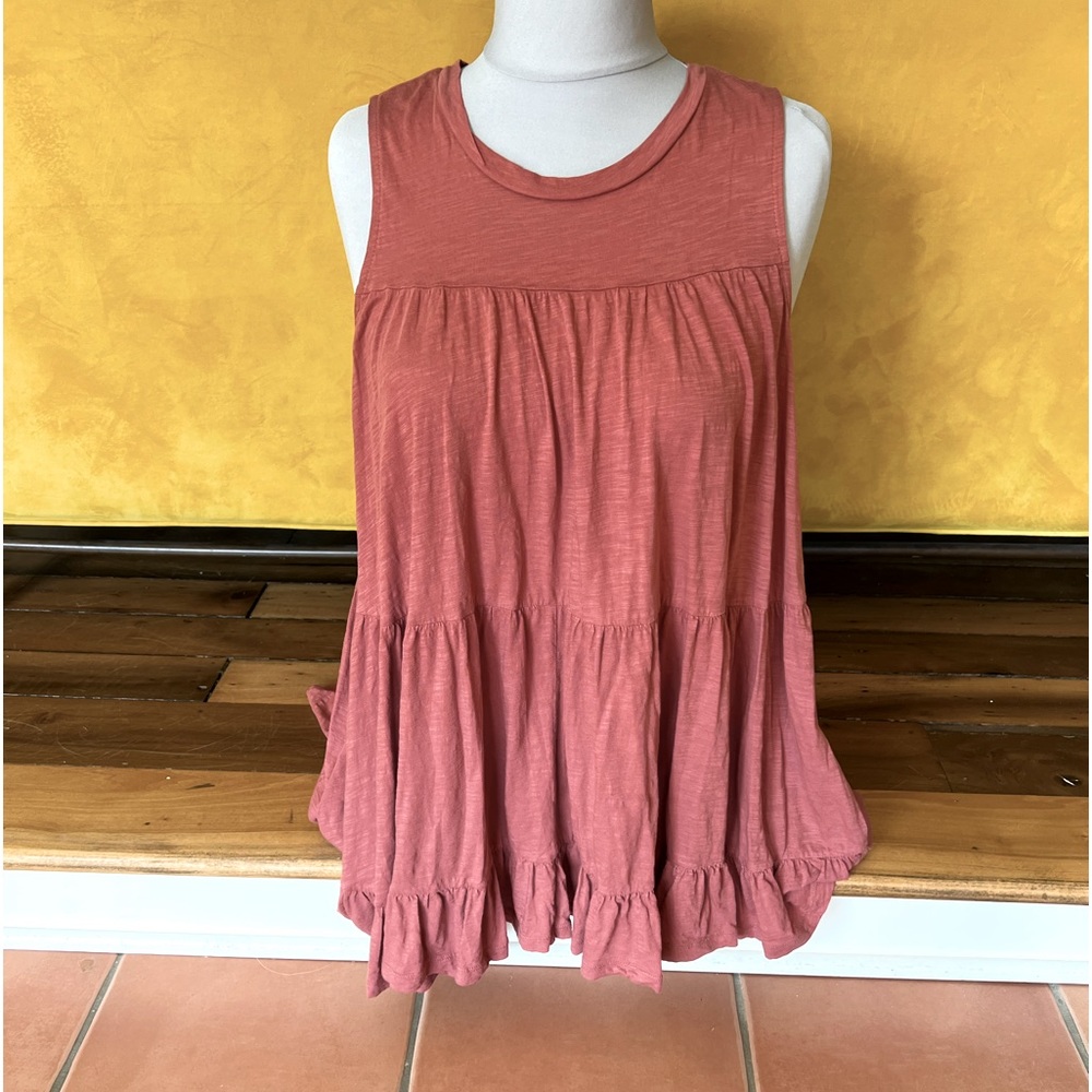 Anthropologie Rust Sleeveless Tunic, 1X
